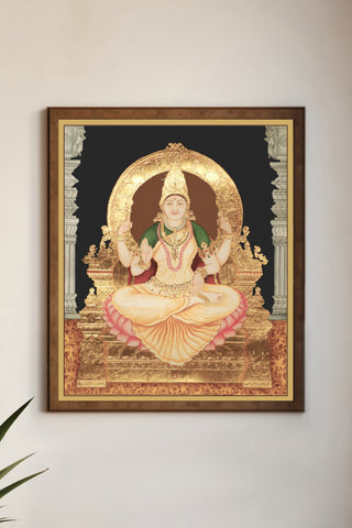 Goddess Bhuvaneswari Tanjore Painting