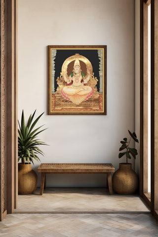 Goddess Bhuvaneswari Tanjore Painting