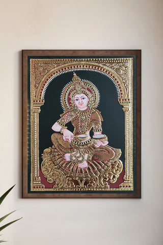 Annapoorneshwari  Tanjore Painting