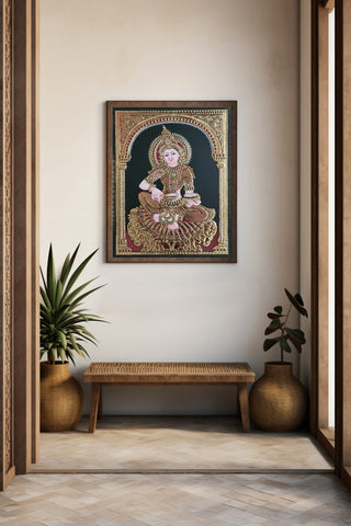 Annapoorneshwari  Tanjore Painting