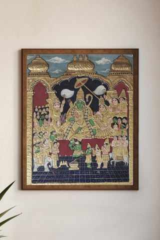Lord Rama Darbar Tanjore Painting