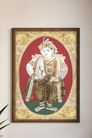 Krishna full Tanjore Art piece