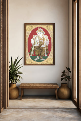 Krishna full Tanjore Art piece