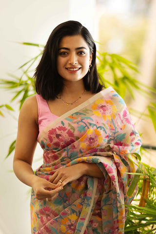 Rashmika's Handloom Jamdani Saree (Made to Order)