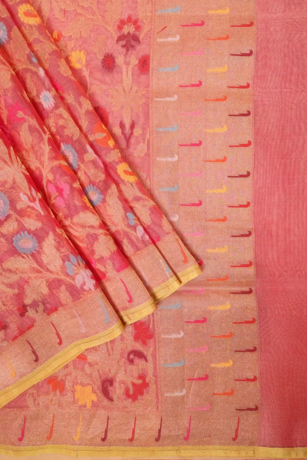 Light Pink Banarasi Saree