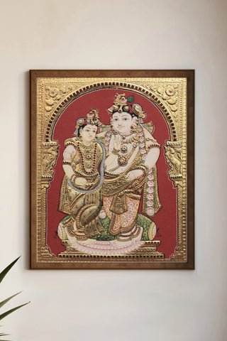 Radhe Krishna Tanjore Painting