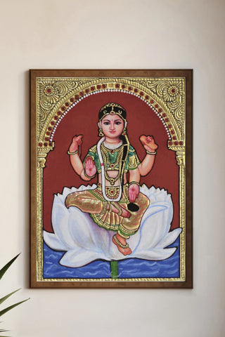 Narayani Bala Tripura Sundari Tanjore Painting