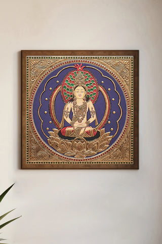 Meditative Buddha Tanjore Painting