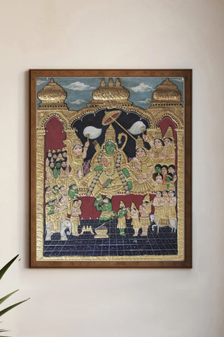 Lord Rama Darbar Tanjore Painting