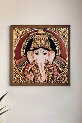 Lord Ganesha Tanjore Art