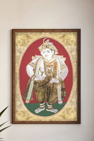 Krishna full Tanjore Art piece