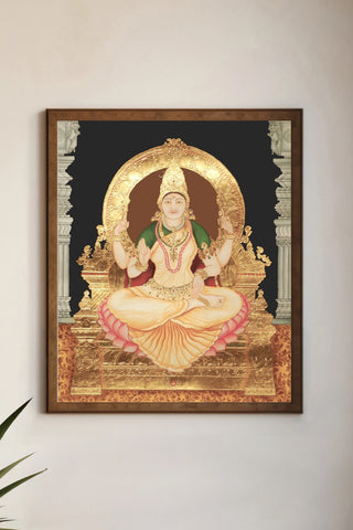 Goddess Bhuvaneswari Tanjore Painting