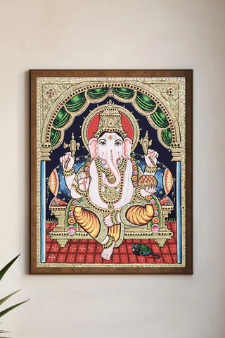 Ganapati Tanjore Painting