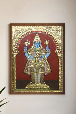 Vishnu Matsya Avatar Tanjore Painting