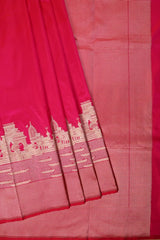 Pink Banarasi Silk Saree with Kashi-ghats (Pre-Book)