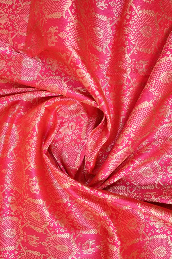 Pink Banarasi Saree