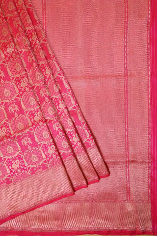 Pink Banarasi Saree