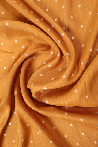 Mustard Yellow Tussar Silk Banarasi Saree