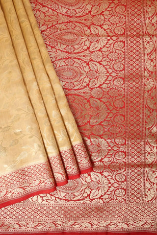 Beige Banarasi Saree