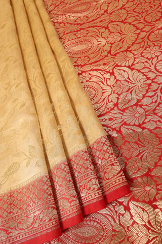 Beige Banarasi Saree