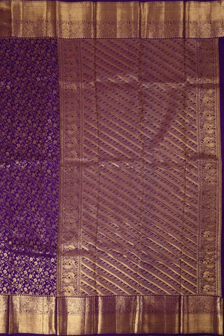 Violet Kanjivaram Saree