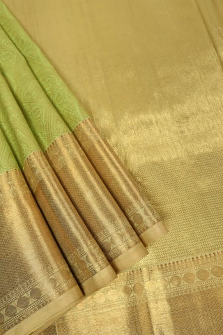 Green and Gold Kanjeevaram Saree