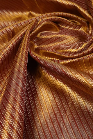 Maroon and Gold Kanjeevaram Saree