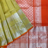 Golden Pear Kanchipuram Silk Saree