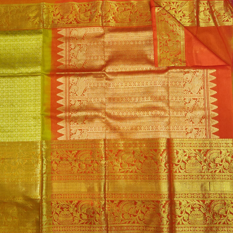 Grand Golden Kanchipuram Silk Saree