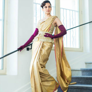 Kangana gold Saree