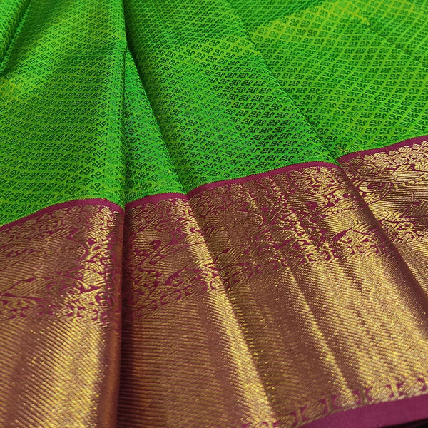 Green Kanchipuram Handloom Silk Saree