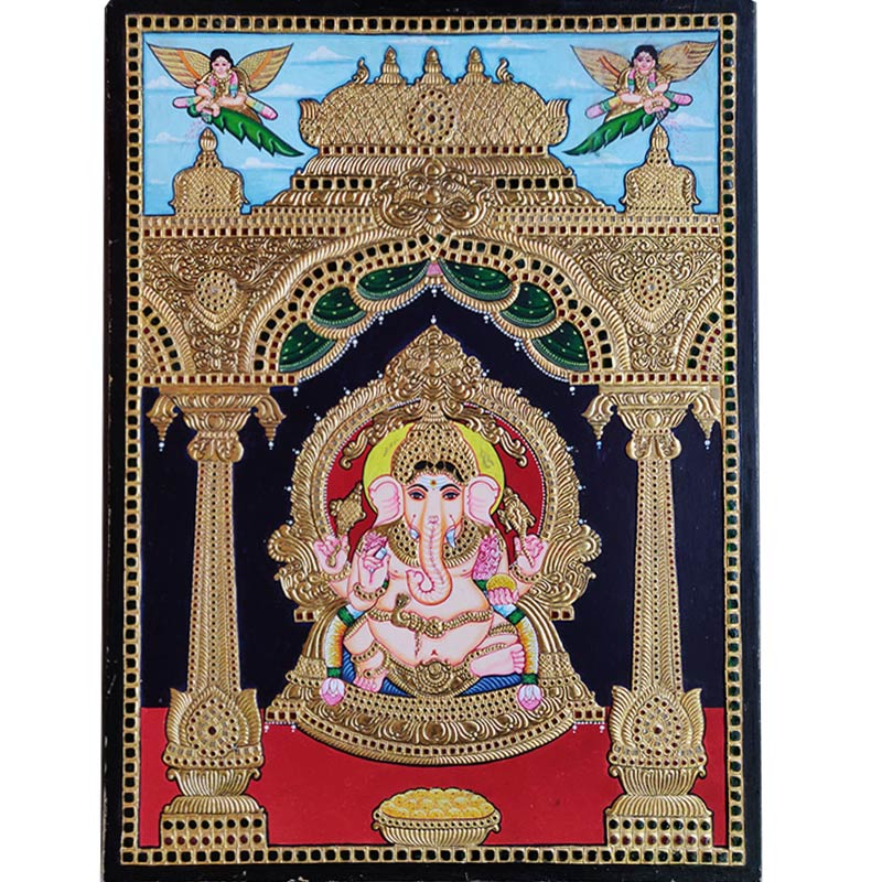 lord Ganesha tanjore painting