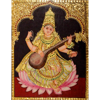 Saraswathi Tanjore Painting