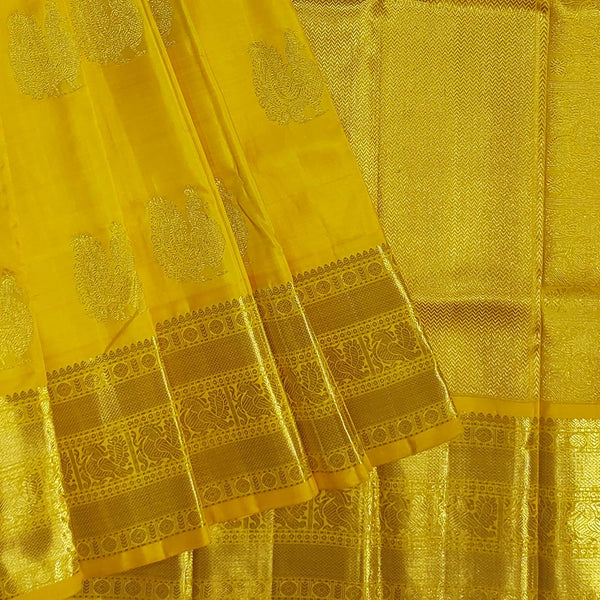 Golden Kanchipuram Saree