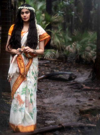 Adah’s Enchanted Forest Uppada Saree (Made to Order)