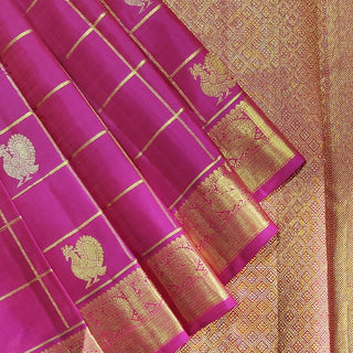 Fuschia Pink Kanchipuram Saree