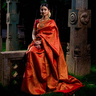 Red Kanchipuram Silk Saree