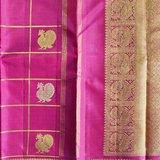 Fuschia Pink Kanchipuram Saree