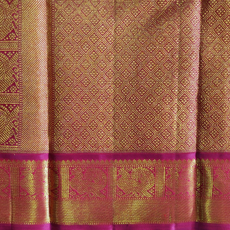 Fuschia Pink Kanchipuram Saree