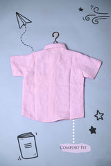 Baby Pink Pure Linen Shirt