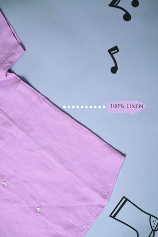 Lilac Pure Linen Shirt