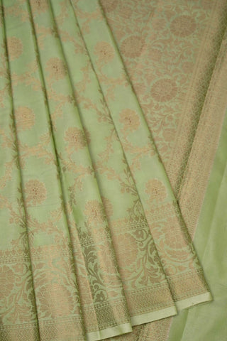 Light Green Banarasi Saree