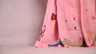 Chanderi Saree Inspired by Alia Bhatt's Lehenga (Made to Order)