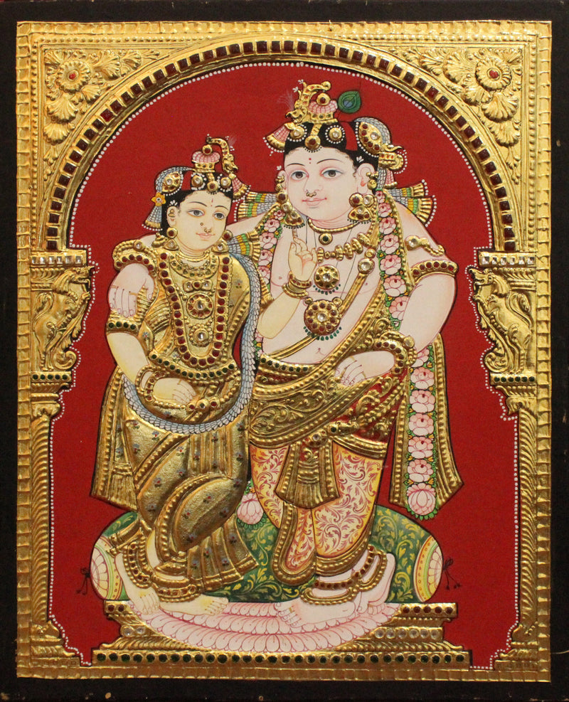 Radhe Krishna Tanjore Painting