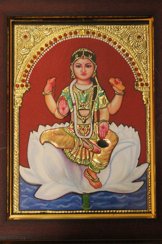 Baal Tripursundari Tanjore Painting