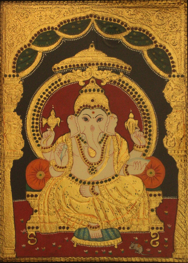 Lord Ganesha Tanjore Art