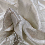 White and silver pure silk kanchipura saree