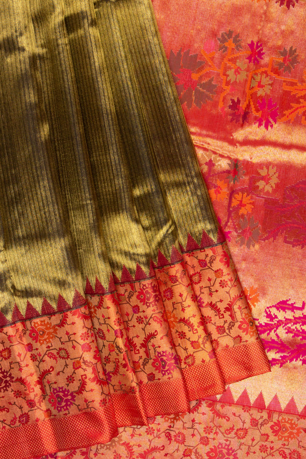 Kanchipuram-Paithani Fusion Saree: A Tapestry of Tradition and Innovation