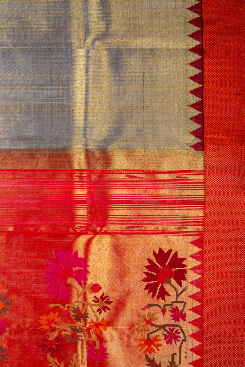 Kanchipuram-Paithani Fusion Saree: A Tapestry of Tradition and Innovation