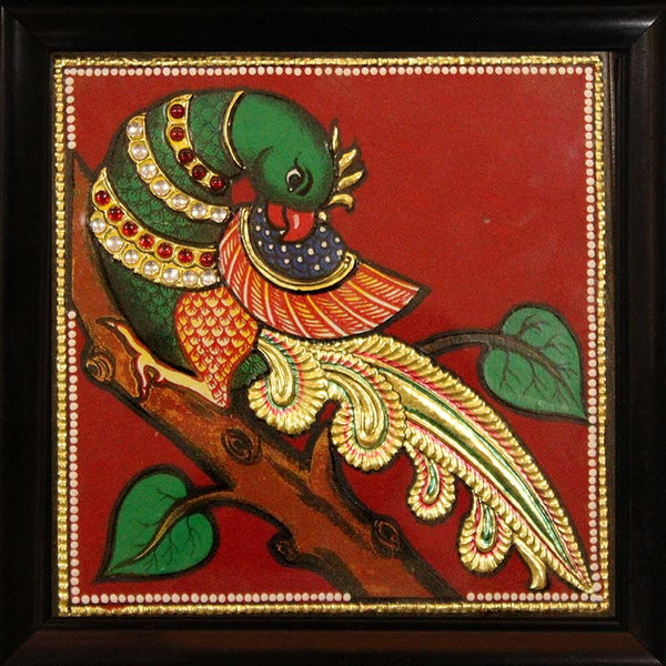 parrot Tanjore painting